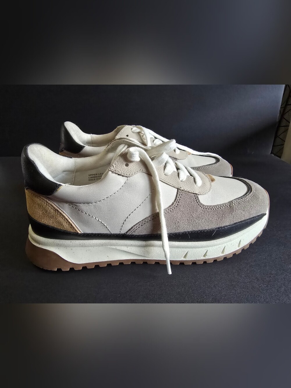 Madewell Men's Or Women's Neutral Grey, Tan & White Casual Sneakers
